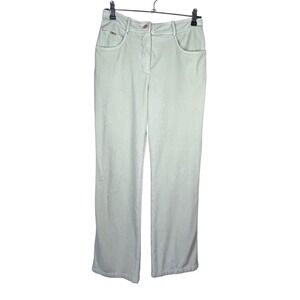 St. John Sport by Marie Gray Size 4 Velour Velvet Spring‎ Green Pants Vintage